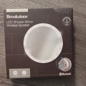 Brookstone Bluetooth Led Shower Mirror Wireless Speaker